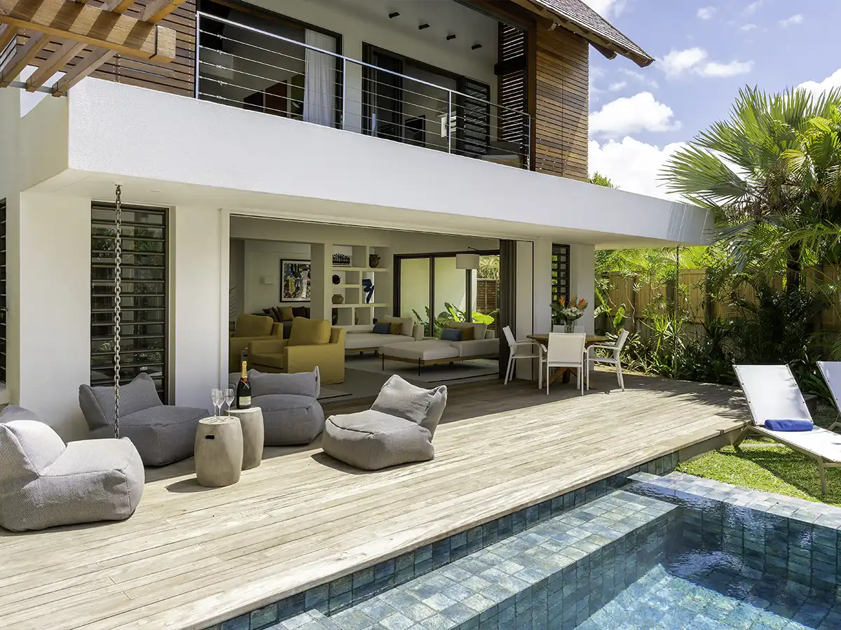 Villa avec piscine et terrasse privée à l’île Maurice – locations d’exception V.I.P. Voyages